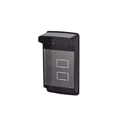 Cubierta o Housing Color Negro Para dispositivos de Control de Acceso / Medidas 245 x 82 x 142 mm / Compatible con Teclados, Videoporteros, Biométricos, Etc.