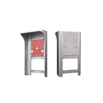 Cubierta o Housing Color Gris Para dispositivos de Control de Acceso / Medidas 250 x 133 x 80 mm /Compatible con Teclados, Videoporteros, Biométricos, Etc.