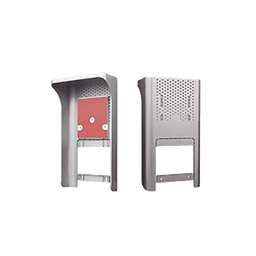 Cubierta o Housing Color Gris Para dispositivos de Control de Acceso / Medidas 250 x 133 x 80 mm /Compatible con Teclados, Videoporteros, Biométricos, Etc.