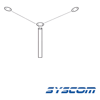 Antena HF / Base / 2-30 MHz / 300 W / Cable RG58 3 m (10 ft) / Ajustable por frecuencia