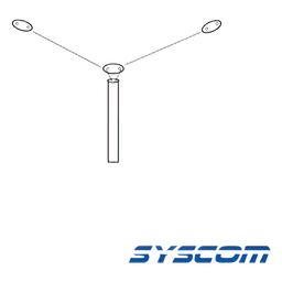 Antena HF / Base / 2-30 MHz / 300 W / Cable RG58 3 m (10 ft) / Ajustable por frecuencia