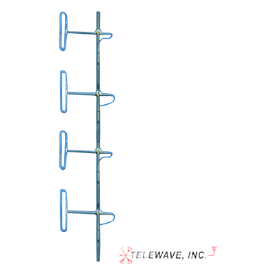 Antena Base VHF, de 4 Dipolos, rango de frecuencia 138 - 174 MHz.