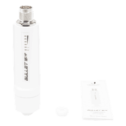 Radio airMAX Bullet-M2HP, hasta 100 Mbps, frecuencia de 2 GHz (2412 - 2472 GHz), No incluye adaptador PoE