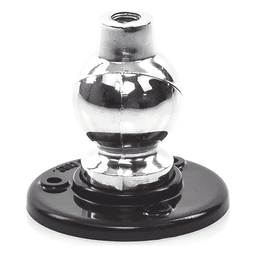 Montaje de bola para antena / Ajustable 2.5" (6.35 cm) / Base 2" (5.08 cm) / Rosca 3/8" x 24 / Ángulo 180°