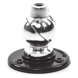 Montaje de bola para antena / Ajustable 2.5" (6.35 cm) / Base 2" (5.08 cm) / Rosca 3/8" x 24 / Ángulo 180°