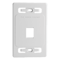 Placa de Pared Modular / 1 Salida / Color Blanco / Versión Bulk / MAX