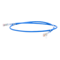 Patch Cord MC6 Modular Cat6 UTP, CM/LS0H, 0.91 Metros (3 Pies), Color Azul, Versión Bulk (Sin Empaque Individual)
