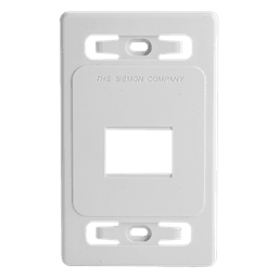 Placa de Pared Modular MAX, de 2 Salidas, Color Blanco, Versión Bulk (Sin Empaque Individual)