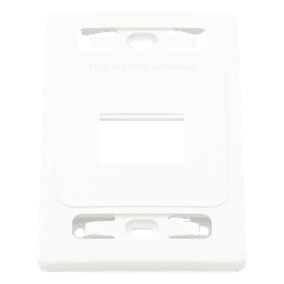 Placa de Pared Modular MAX, de 2 Salidas, Color Blanco, Versión Bulk (Sin Empaque Individual)