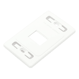 Placa de Pared Modular MAX, de 2 Salidas, Color Blanco, Versión Bulk (Sin Empaque Individual)