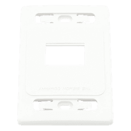 Placa de Pared Modular MAX, de 2 Salidas, Color Blanco, Versión Bulk (Sin Empaque Individual)