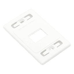 Placa de Pared Modular MAX, de 2 Salidas, Color Blanco, Versión Bulk (Sin Empaque Individual)