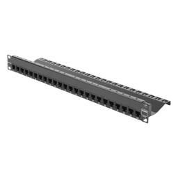 Patch Panel UTP Z-MAX de 24 Puertos, Precargado con Jacks Categoría 6, Plano, 1UR