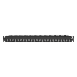 Patch Panel UTP Z-MAX de 24 Puertos, Precargado con Jacks Categoría 6, Plano, 1UR