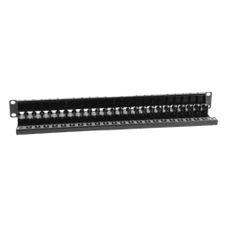 Patch Panel UTP Z-MAX de 24 Puertos, Precargado con Jacks Categoría 6, Plano, 1UR