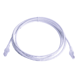 Patch Cord MC6 Modular Cat6 UTP, CM/LS0H, 3.05 Metros (10 Pies), Color Blanco, Versión Bulk (Sin Empaque Individual)