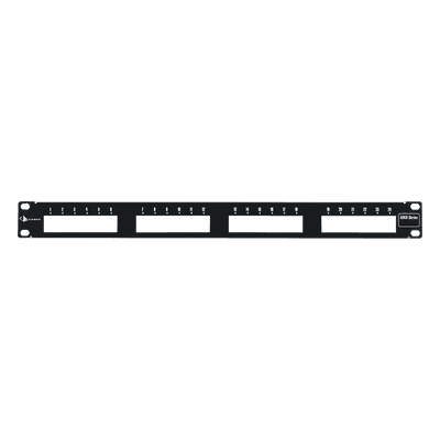 Patch Panel MAX Modular (Vacío), de 24 Puertos, Plano, 1UR