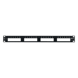 Patch Panel MAX Modular (Vacío), de 24 Puertos, Plano, 1UR