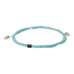 Jumper de Fibra Óptica Multimodo 50/125 XGLO OM3, LC-LC Duplex, OFNR, Color Aqua, 3 Metros (9.84 Pies)