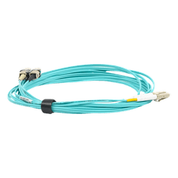 Jumper de Fibra Óptica Multimodo 50/125 XGLO OM3, LC-SC Duplex, OFNR, Color Aqua, 5 Metros (16.40 Pies)
