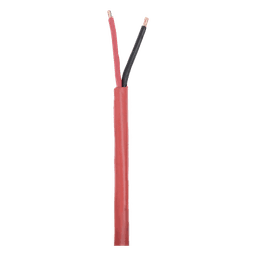 Bobina de 305 Metros (1000 Pies) de Alambre / 2 x 18 AWG / Riser / Tipo FPLR-CL3R, FT4 / Color Rojo / Para Aplicaciones en Sistemas de Detección de Incendio y Sistemas de Evacuación
