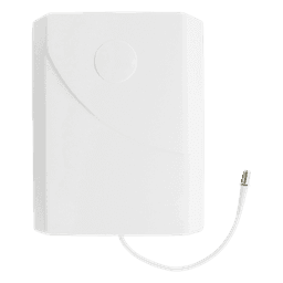 Antena Tipo Panel de Montaje en Pared, Multibanda 700-960 MHZ/ 1710-2170 MHz, 75 Ohm, conector F hembra.
