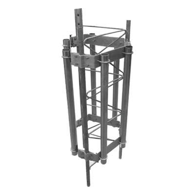 Herraje para 6 antenas sectoriales compatible con tramo STZ35G.