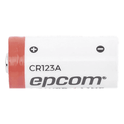 Batería de Litio CR123A / 3V / 1300 mAh / No Recargable / Acero Inoxidable / Operación -40°C a +60°C
