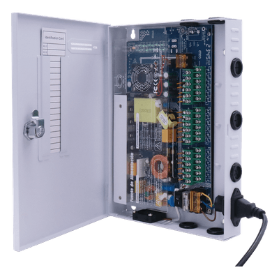 Fuente PREMIUM / 11-15 V / 18 canales / 20 A / Alta tecnología en seguridad / Doble ventilador / Hasta 1.8 Amperes por Salida / Filtro de ruido por canal / Diseño de alta gama.
