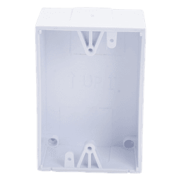 Caja trasera de montaje color blanco para Estaciones de Parada STOPPER