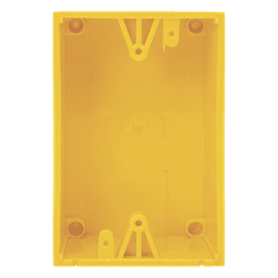 Caja trasera de montaje color amarillo para estaciones de parada STOPPER