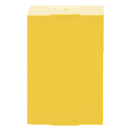 Caja trasera de montaje color amarillo para estaciones de parada STOPPER