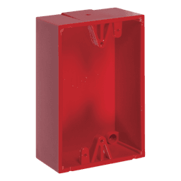 Caja trasera de montaje color rojo para estaciones de parada STOPPER