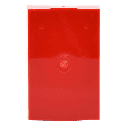 Caja trasera de montaje color rojo para estaciones de parada STOPPER