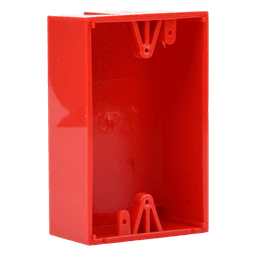 Caja trasera de montaje color rojo para estaciones de parada STOPPER