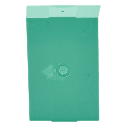 Caja trasera de montaje color verde para estaciones de parada STOPPER