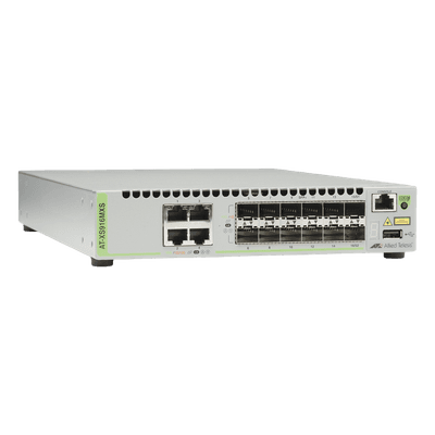 Switch Capa 3 Stackeable 10 Gigabit , 12 puertos SFP/SFP+ 10G y 4 puertos 100/1000/10G Base-T (RJ-45)