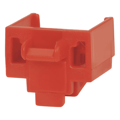 Kit de 10 Dispositivos para Bloquear Puertos Jack RJ45, Color Rojo, Incluye Llave de Extracción