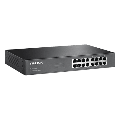 Switch Gigabit no administrable de 16 puertos 10/100/1000 Mbps para escritorio/rack