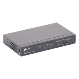 Switch Gigabit PoE+ no administrable de 8 puertos 10/100/1000 Mbps, solo 4 puertos PoE, para escritorio