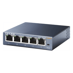 Switch Gigabit no administrable de 5 puertos 10/100/1000 Mbps 