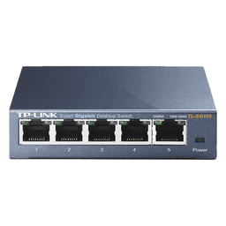 Switch Gigabit no administrable de 5 puertos 10/100/1000 Mbps 