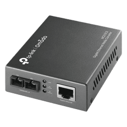 Convertidor Fibra Óptica Monomodo / 1 Puerto RJ45 10/100/1000 Mbps / Puerto Fibra Óptica SC 1000 Mbps / Hasta 20 Km / Plug and Play