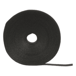 Rollo de Cinta de Contacto, de 75 Pies (22.9m) de Largo, 19.1 mm de Ancho, Color Negro