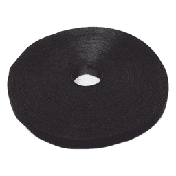 Rollo de Cinta de Contacto, de 75 Pies (22.9m) de Largo, 19.1 mm de Ancho, Color Negro