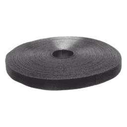 Rollo de Cinta de Contacto, de 75 Pies (22.9m) de Largo, 19.1 mm de Ancho, Color Negro