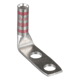 Zapata de compresión LCC8-14AF-L a 90° grados para cal. 8 Awg, Barreno para tornillo prisionero de 1/4, 1 Pz