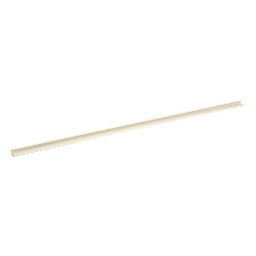 Canaleta LD3 de PVC rígido, con cinta adhesiva para instalación sin herramientas, 19.6 x 11.2 x 1828.8 mm, Color Blanco Mate