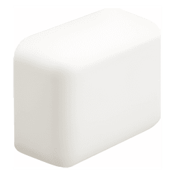 Tapa Final para Canaleta / LD3 / ABS / Blanco Mate / UL94V-0 / FT4 / 0°C a 50°C