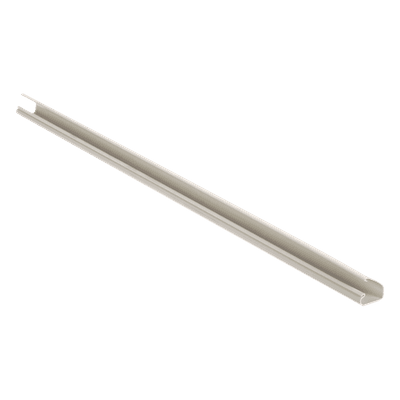 Canaleta LD5 de PVC rígido, con cinta adhesiva para instalación sin herramientas, 26 x 15 x 1828.8 mm, Color Blanco Mate